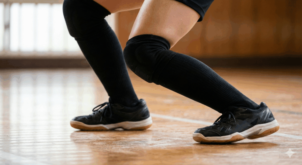 バレーボール 足用ロングサポーター